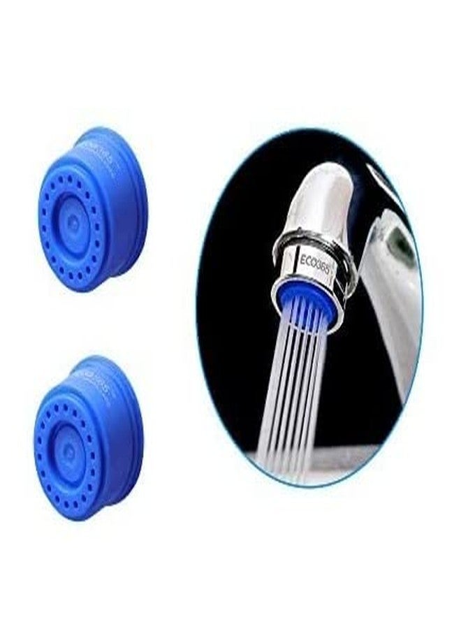 ECO365 3 LPM Shower Flow Aerator | Anti-Clog Faucet Adapter with Water Saving Nozzle | Easy To Maintain | Water-Saving Chrome Finish for Kitchen & Bathroom Sinks - Pack of 2 - Image 1